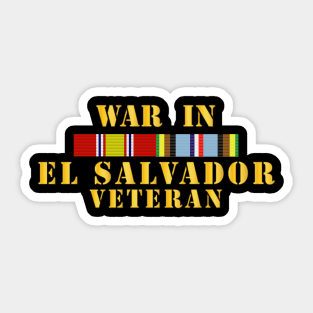 El Salvadorian War Veteran w  EXP SVC Sticker